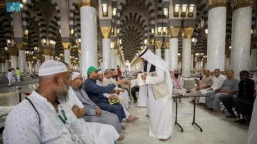 Initiative de bienvenue lancée à la mosquée du Prophète à Médine