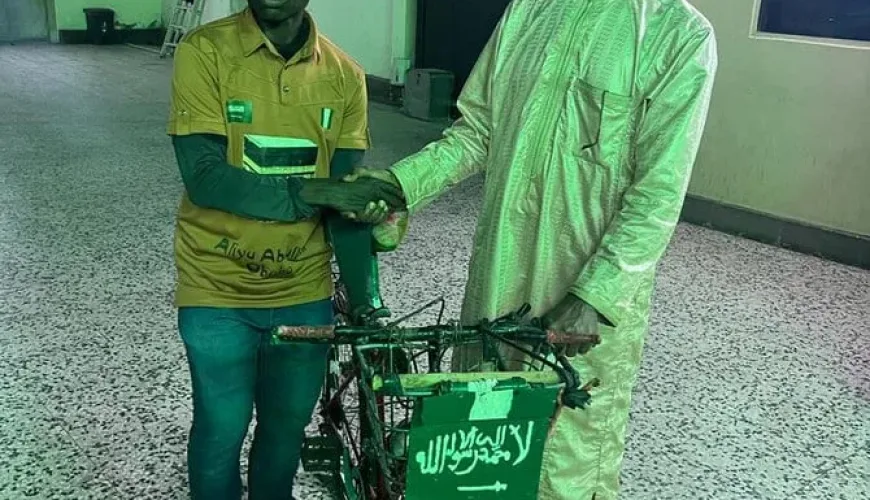 Le voyage de deux ans d’un cycliste nigérian en Arabie saoudite pour la Omra